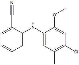 2-[(4-chloro-2-methoxy-5-methylphenyl)amino]benzonitrile Struktur