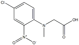 2-[(4-chloro-2-nitrophenyl)(methyl)amino]acetic acid Struktur