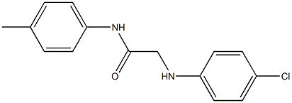 2-[(4-chlorophenyl)amino]-N-(4-methylphenyl)acetamide Struktur