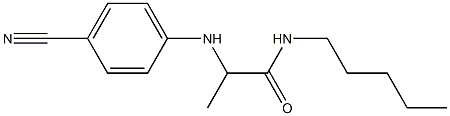 2-[(4-cyanophenyl)amino]-N-pentylpropanamide Struktur