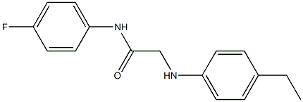 2-[(4-ethylphenyl)amino]-N-(4-fluorophenyl)acetamide Struktur