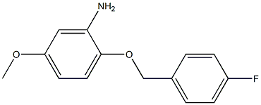 2-[(4-fluorobenzyl)oxy]-5-methoxyaniline Struktur