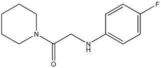 2-[(4-fluorophenyl)amino]-1-(piperidin-1-yl)ethan-1-one Struktur