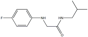 2-[(4-fluorophenyl)amino]-N-(2-methylpropyl)acetamide Struktur