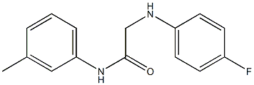 2-[(4-fluorophenyl)amino]-N-(3-methylphenyl)acetamide Struktur