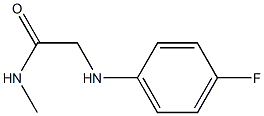 2-[(4-fluorophenyl)amino]-N-methylacetamide Struktur