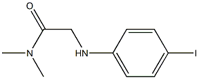 2-[(4-iodophenyl)amino]-N,N-dimethylacetamide Struktur