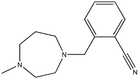 2-[(4-methyl-1,4-diazepan-1-yl)methyl]benzonitrile Struktur