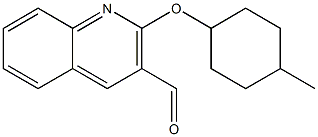 2-[(4-methylcyclohexyl)oxy]quinoline-3-carbaldehyde Struktur