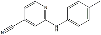 2-[(4-methylphenyl)amino]isonicotinonitrile Struktur