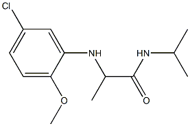 2-[(5-chloro-2-methoxyphenyl)amino]-N-(propan-2-yl)propanamide Struktur