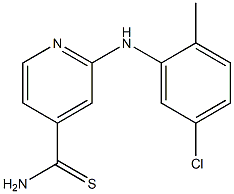 2-[(5-chloro-2-methylphenyl)amino]pyridine-4-carbothioamide Struktur