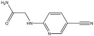 2-[(5-cyanopyridin-2-yl)amino]acetamide Struktur