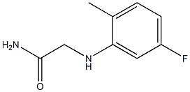 2-[(5-fluoro-2-methylphenyl)amino]acetamide Struktur