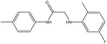 2-[(5-fluoro-2-methylphenyl)amino]-N-(4-methylphenyl)acetamide Struktur