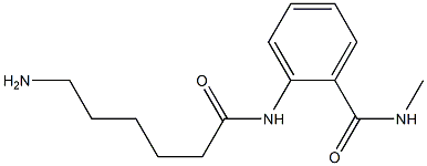 2-[(6-aminohexanoyl)amino]-N-methylbenzamide Struktur