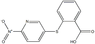 2-[(6-nitropyridin-3-yl)sulfanyl]benzoic acid Struktur