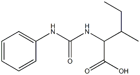 2-[(anilinocarbonyl)amino]-3-methylpentanoic acid Struktur