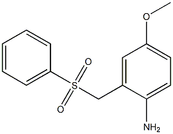 2-[(benzenesulfonyl)methyl]-4-methoxyaniline Struktur