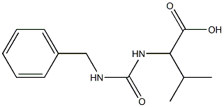 2-[(benzylcarbamoyl)amino]-3-methylbutanoic acid Struktur