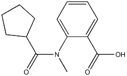 2-[(cyclopentylcarbonyl)(methyl)amino]benzoic acid Struktur