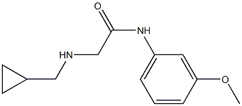 2-[(cyclopropylmethyl)amino]-N-(3-methoxyphenyl)acetamide Struktur