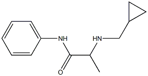 2-[(cyclopropylmethyl)amino]-N-phenylpropanamide Struktur