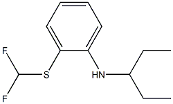 2-[(difluoromethyl)sulfanyl]-N-(pentan-3-yl)aniline Struktur