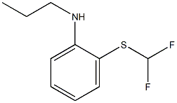 2-[(difluoromethyl)sulfanyl]-N-propylaniline Struktur