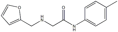 2-[(furan-2-ylmethyl)amino]-N-(4-methylphenyl)acetamide Struktur