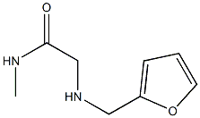 2-[(furan-2-ylmethyl)amino]-N-methylacetamide Struktur