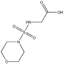 2-[(morpholine-4-sulfonyl)amino]acetic acid Struktur