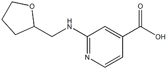 2-[(oxolan-2-ylmethyl)amino]pyridine-4-carboxylic acid Struktur