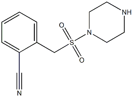 2-[(piperazine-1-sulfonyl)methyl]benzonitrile Struktur