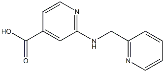 2-[(pyridin-2-ylmethyl)amino]pyridine-4-carboxylic acid Struktur