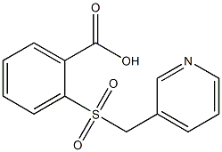 2-[(pyridin-3-ylmethyl)sulfonyl]benzoic acid Struktur