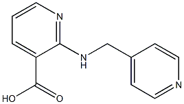 2-[(pyridin-4-ylmethyl)amino]pyridine-3-carboxylic acid Struktur