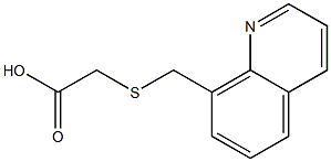 2-[(quinolin-8-ylmethyl)sulfanyl]acetic acid Struktur