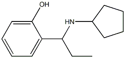 2-[1-(cyclopentylamino)propyl]phenol Struktur