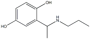 2-[1-(propylamino)ethyl]benzene-1,4-diol Struktur