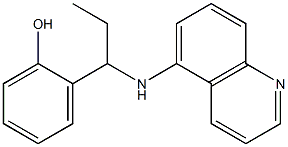 2-[1-(quinolin-5-ylamino)propyl]phenol Struktur