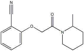 2-[2-(2-methylpiperidin-1-yl)-2-oxoethoxy]benzonitrile Struktur