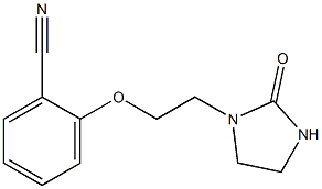 2-[2-(2-oxoimidazolidin-1-yl)ethoxy]benzonitrile Struktur