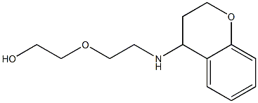 2-[2-(3,4-dihydro-2H-1-benzopyran-4-ylamino)ethoxy]ethan-1-ol Struktur