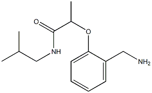 2-[2-(aminomethyl)phenoxy]-N-(2-methylpropyl)propanamide Struktur