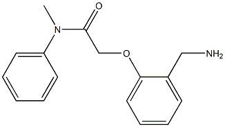 2-[2-(aminomethyl)phenoxy]-N-methyl-N-phenylacetamide Struktur