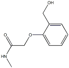 2-[2-(hydroxymethyl)phenoxy]-N-methylacetamide Struktur