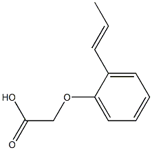 2-[2-(prop-1-en-1-yl)phenoxy]acetic acid Struktur