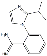 2-[2-(propan-2-yl)-1H-imidazol-1-yl]benzene-1-carboximidamide Struktur