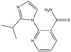 2-[2-(propan-2-yl)-1H-imidazol-1-yl]pyridine-3-carbothioamide Struktur